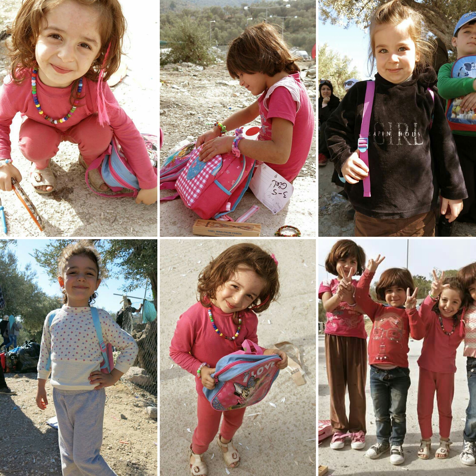 Ze hebben al 10.000 rugzakjes bezorgd, gevuld met speelgoed voor kinderen op Lesbos.