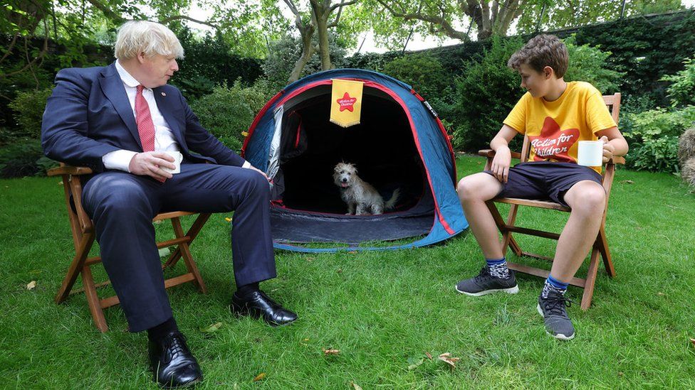 The 12-year-old, from Braunton, has camped out at a variety of locations, ranging from his back garden to London Zoo and 10 Downing Street, the Prime Minister’s residence.